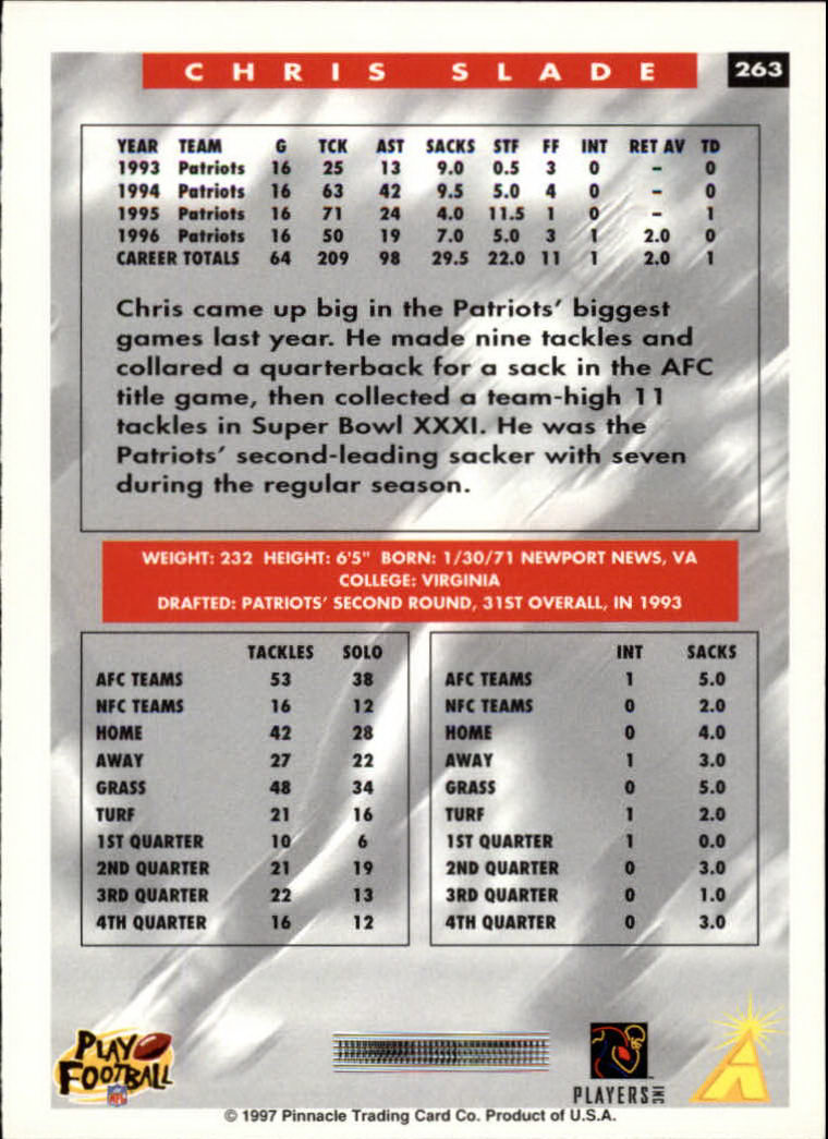 1997 Score Football "Main Set" Cards #201 to #330 Rookies and Veterans - Picture 119 of 249