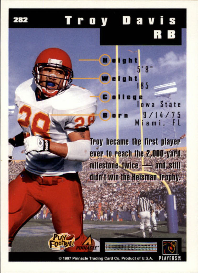 1997 Score Football "Main Set" Cards #201 to #330 Rookies and Veterans - Picture 157 of 249