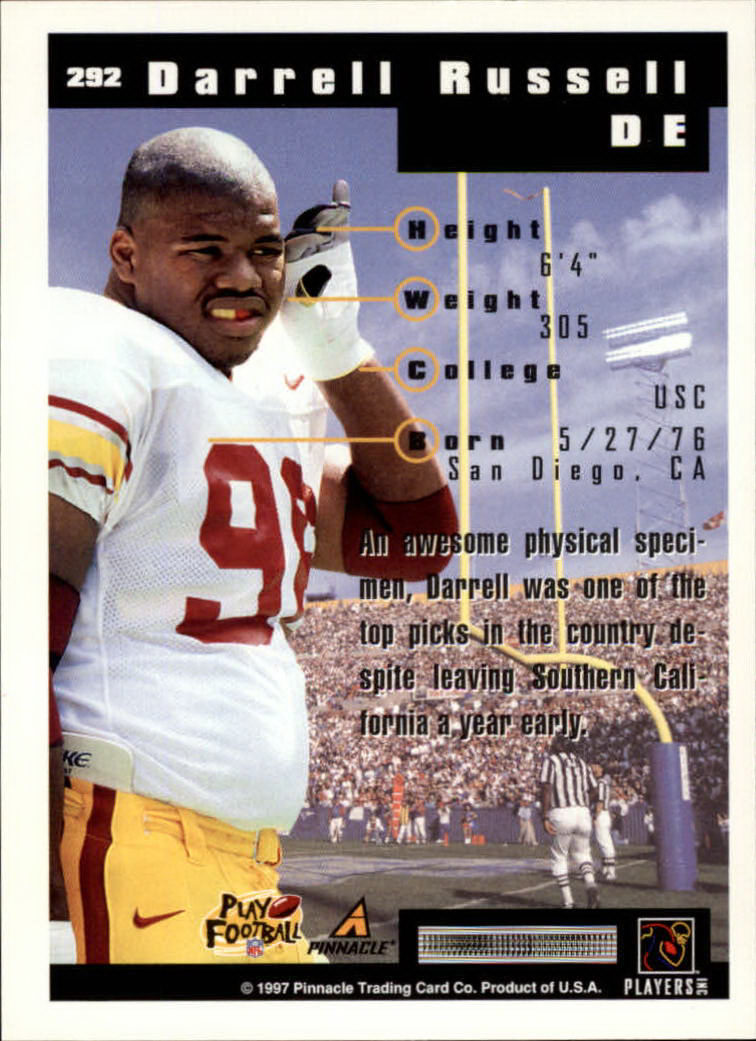 1997 Score Football "Main Set" Cards #201 to #330 Rookies and Veterans - Picture 177 of 249