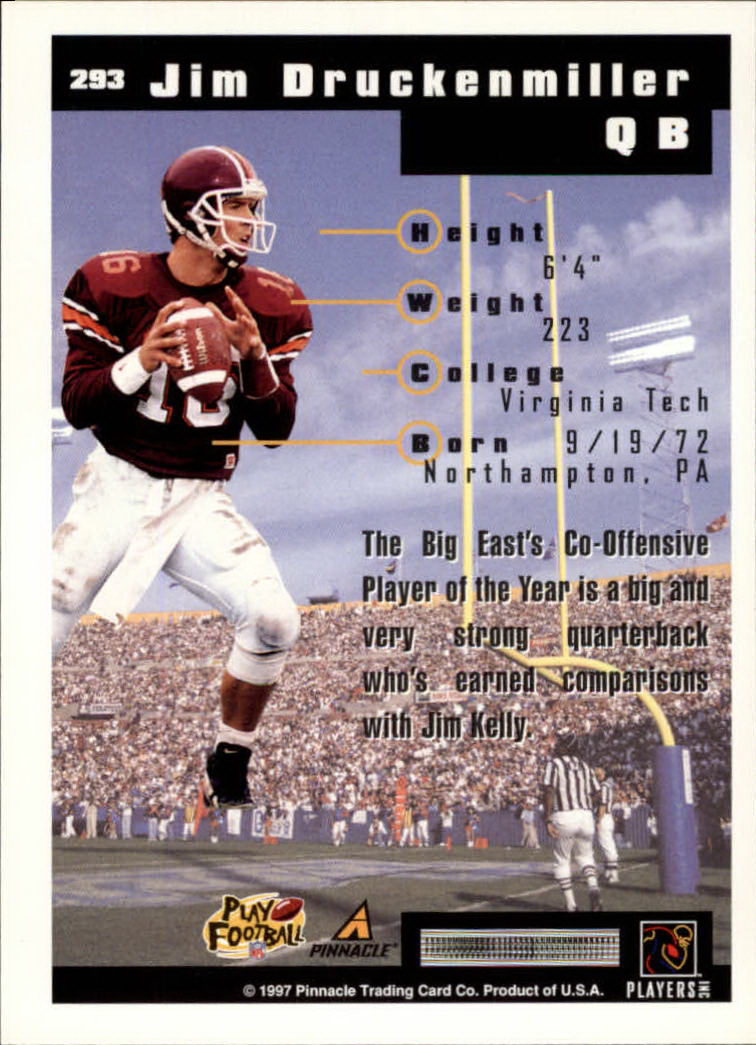1997 Score Football "Main Set" Cards #201 to #330 Rookies and Veterans - Picture 179 of 249