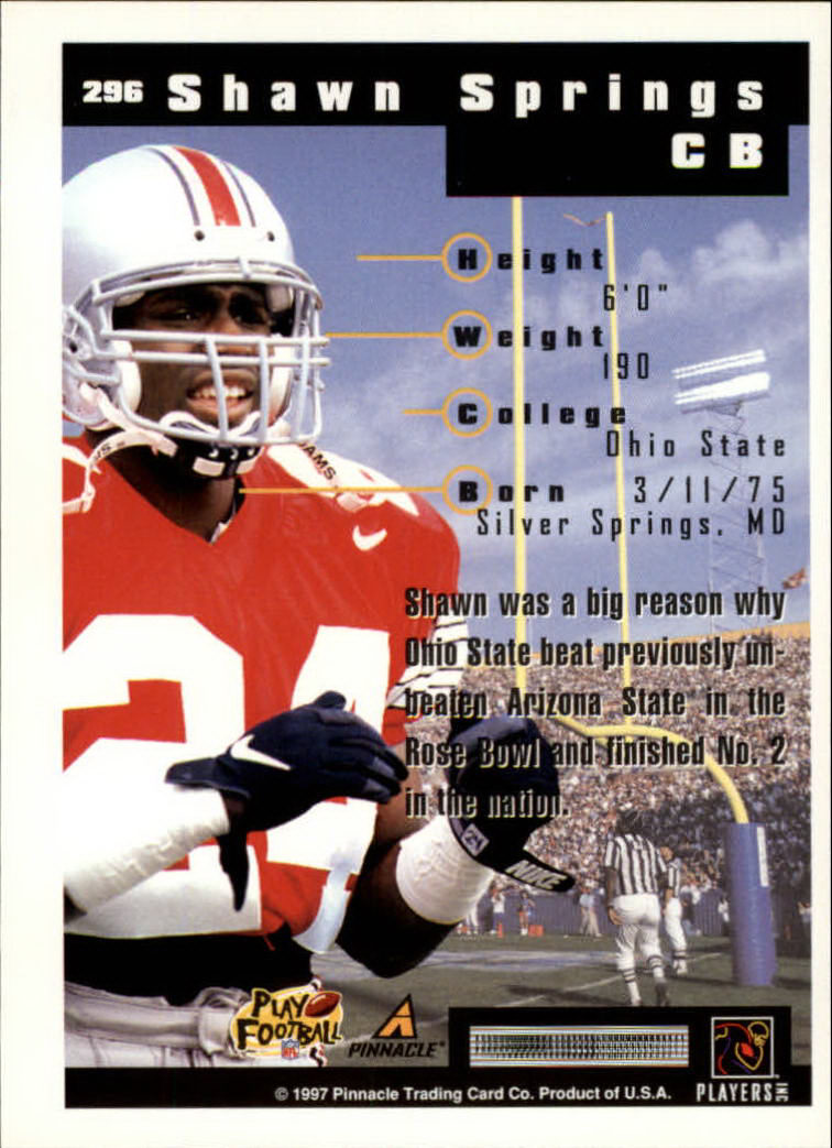 1997 Score Football "Main Set" Cards #201 to #330 Rookies and Veterans - Picture 185 of 249