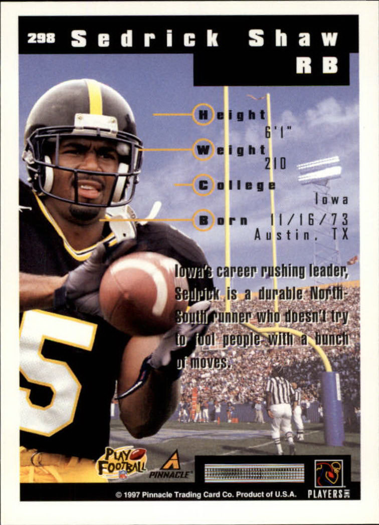 1997 Score Football "Main Set" Cards #201 to #330 Rookies and Veterans - Picture 189 of 249