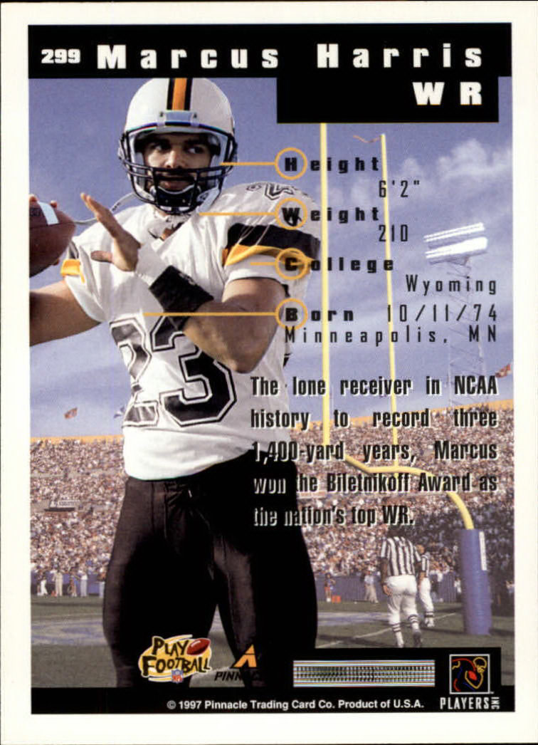 1997 Score Football "Main Set" Cards #201 to #330 Rookies and Veterans - Picture 191 of 249