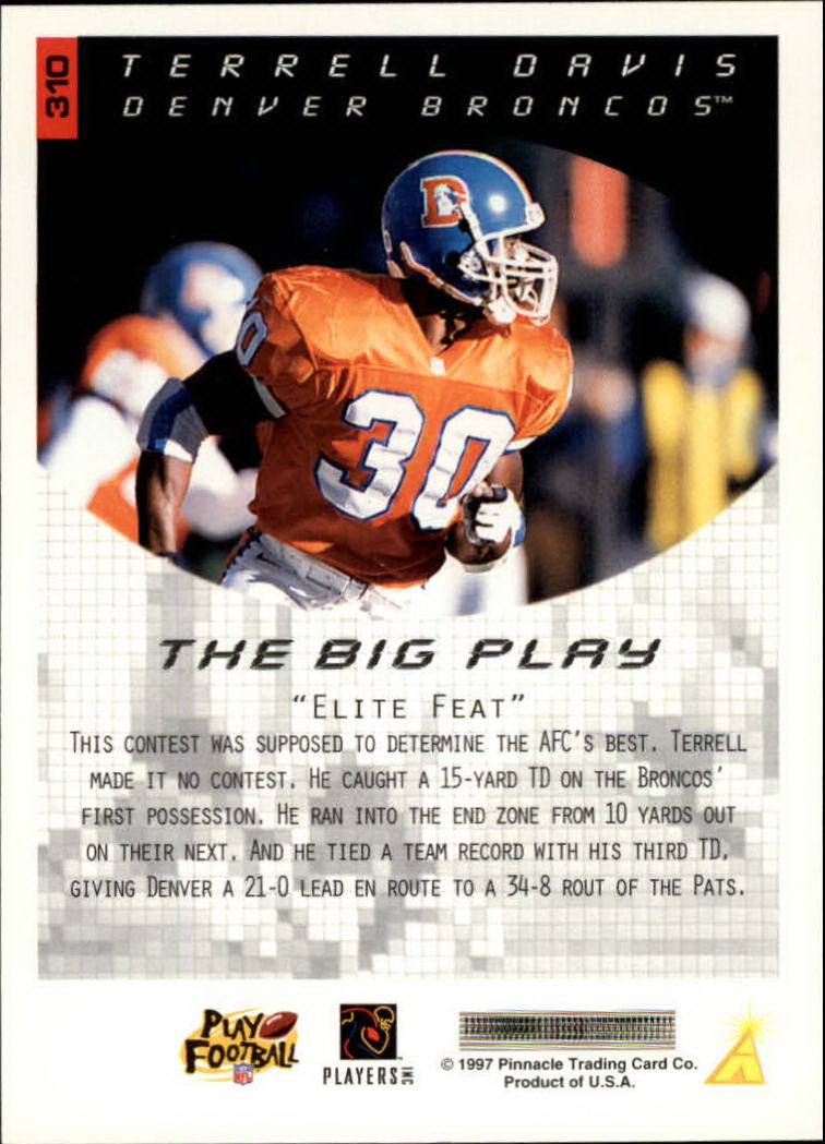 1997 Score Football "Main Set" Cards #201 to #330 Rookies and Veterans - Picture 213 of 249