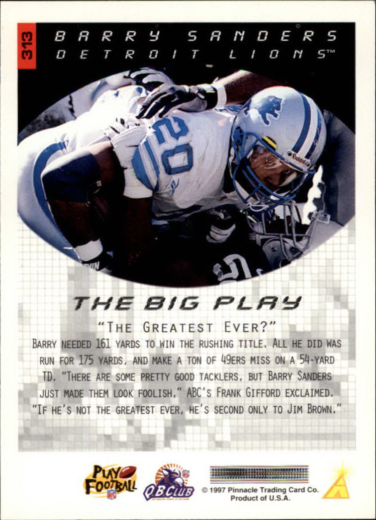 1997 Score Football "Main Set" Cards #201 to #330 Rookies and Veterans - Picture 219 of 249
