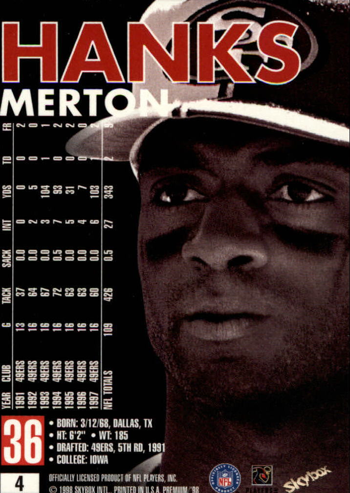 1998 SkyBox Premium Football Card Pick - Picture 9 of 426