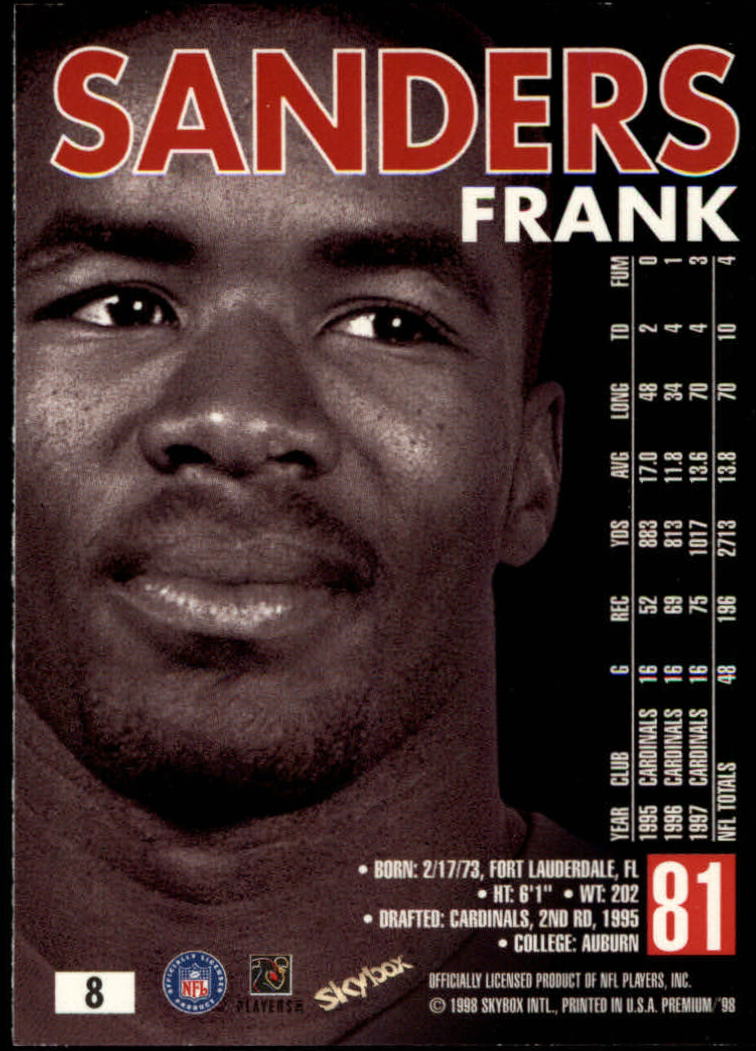 1998 SkyBox Premium Football Card Pick - Picture 17 of 426