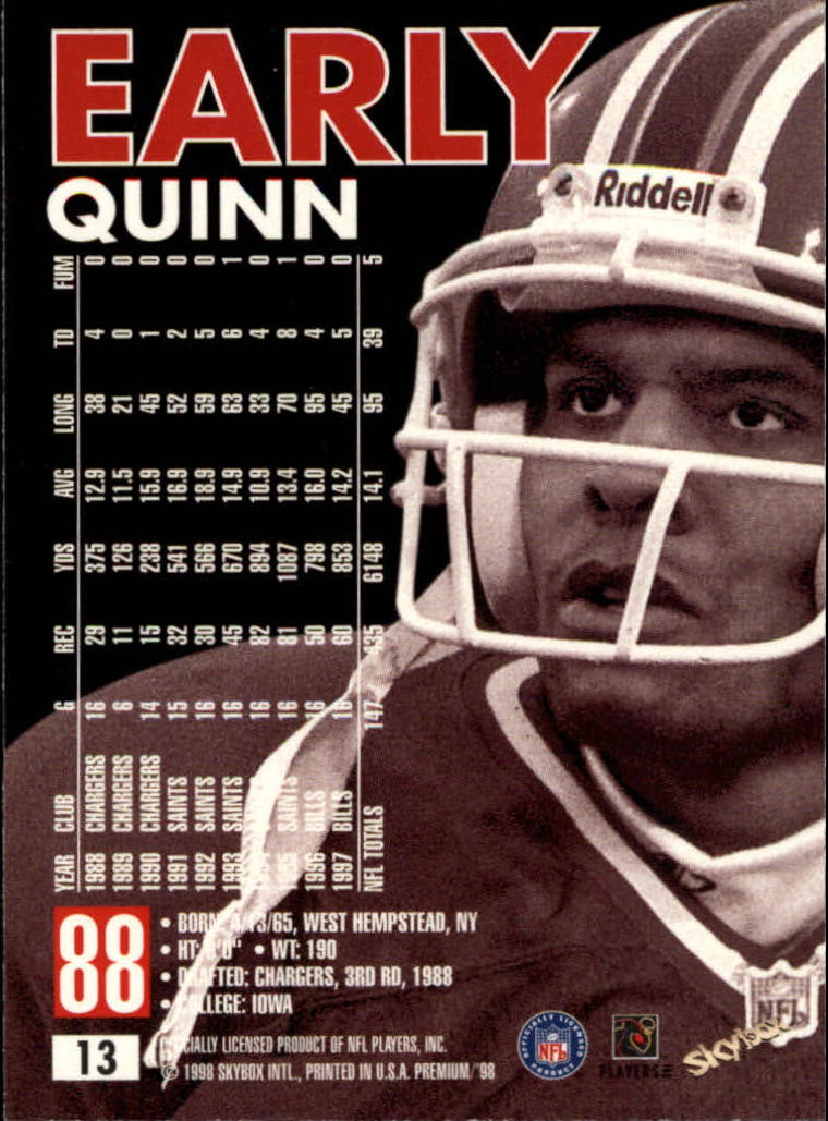 1998 SkyBox Premium Football Card Pick - Picture 27 of 426