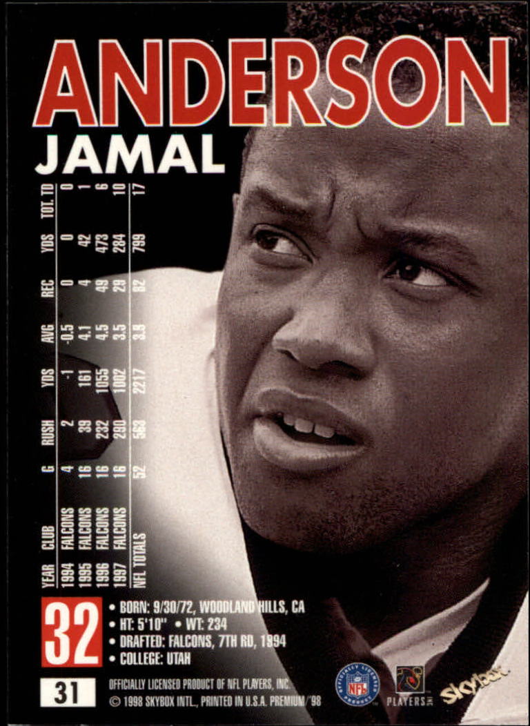 1998 SkyBox Premium Football Card Pick - Picture 63 of 426