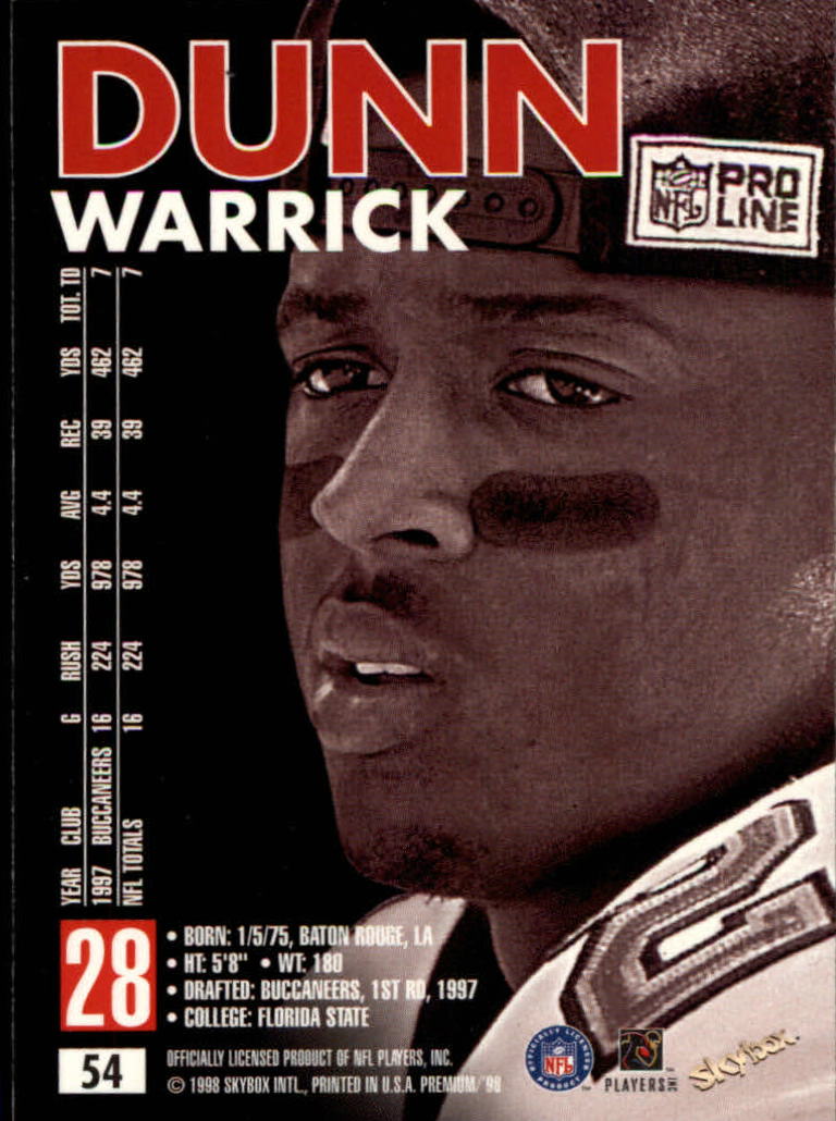 1998 SkyBox Premium Football Card Pick - Picture 109 of 426