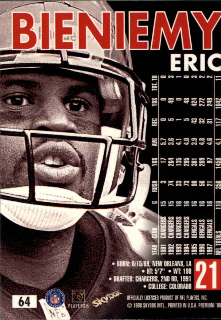 1998 SkyBox Premium Football Card Pick - Picture 127 of 426