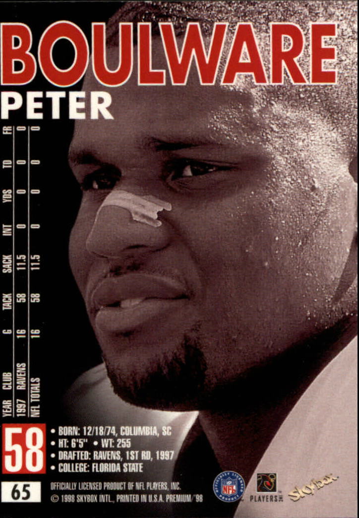 1998 SkyBox Premium Football Card Pick - Picture 129 of 426