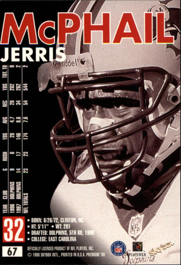 1998 SkyBox Premium Football Card Pick - Picture 133 of 426