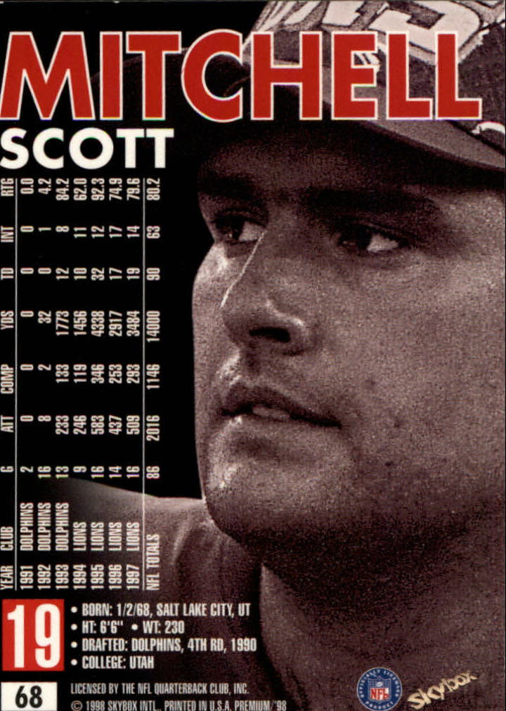 1998 SkyBox Premium Football Card Pick - Picture 135 of 426