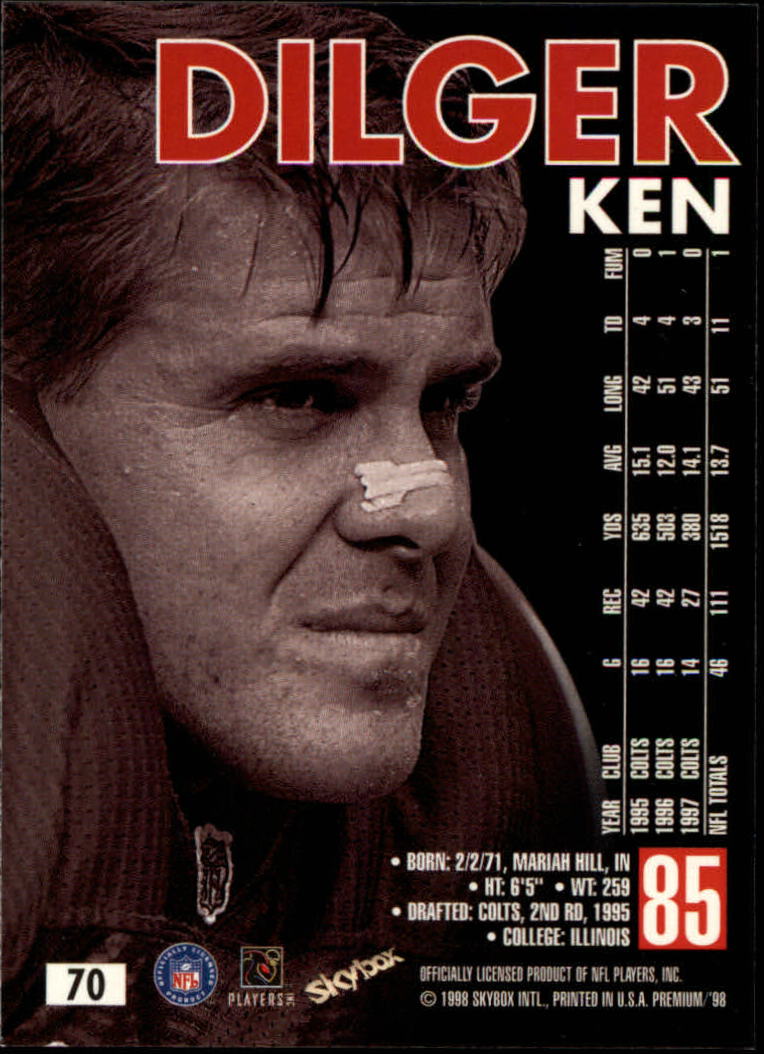 1998 SkyBox Premium Football Card Pick - Picture 139 of 426