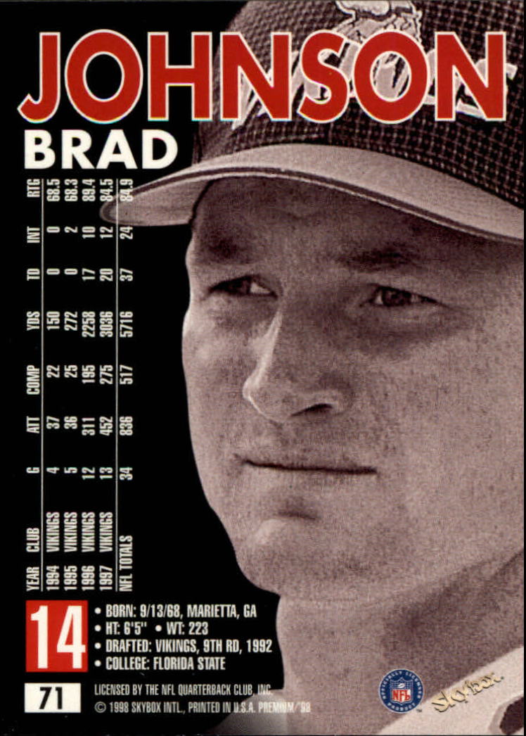 1998 SkyBox Premium Football Card Pick - Picture 141 of 426