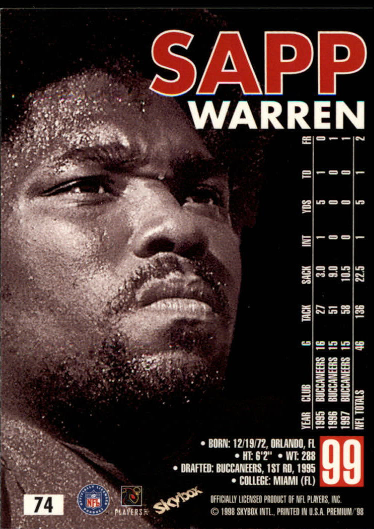 1998 SkyBox Premium Football Card Pick - Picture 147 of 426