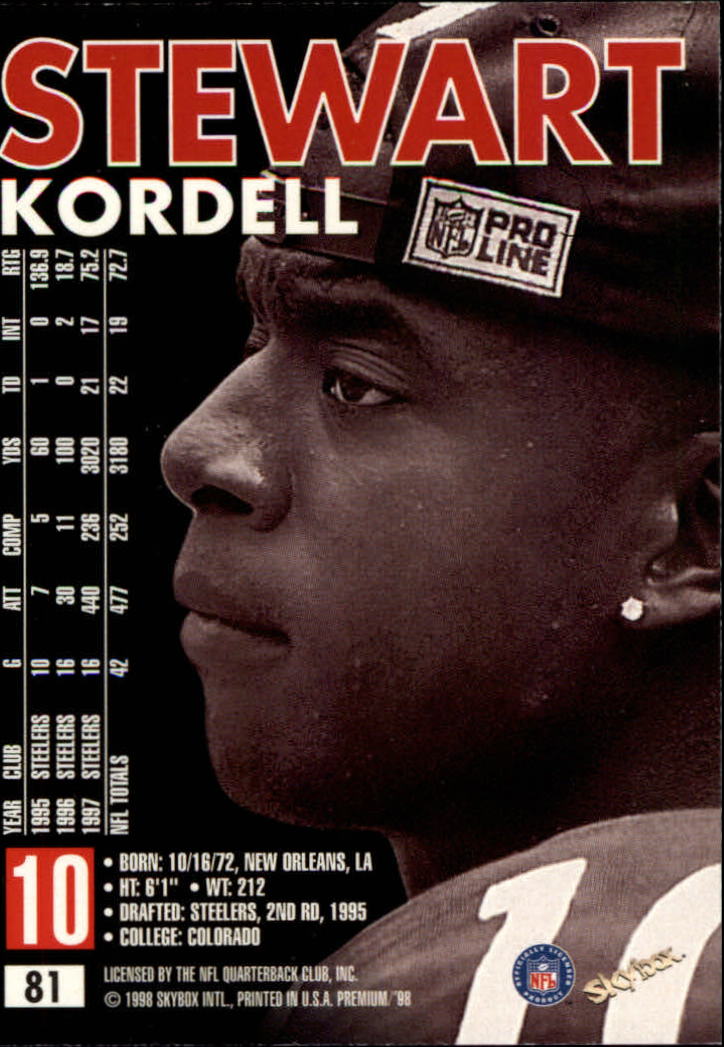 1998 SkyBox Premium Football Card Pick - Picture 161 of 426