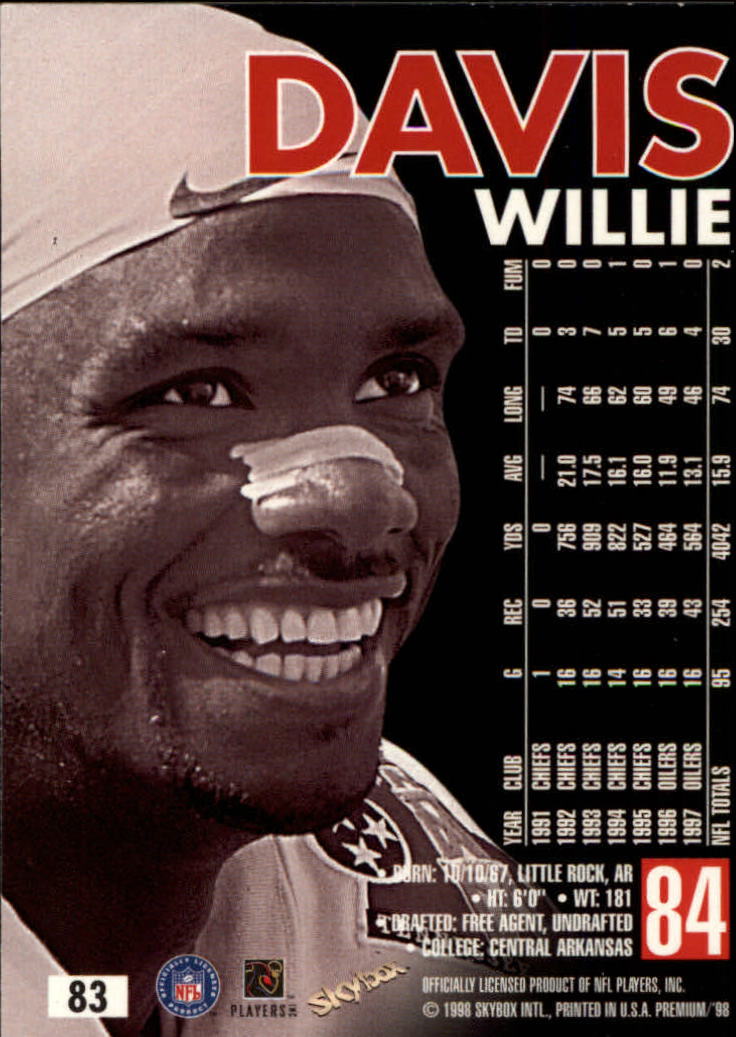 1998 SkyBox Premium Football Card Pick - Picture 165 of 426