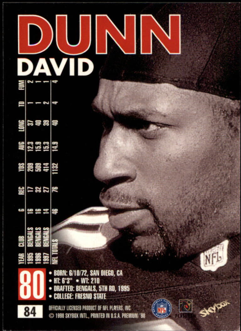 1998 SkyBox Premium Football Card Pick - Picture 167 of 426