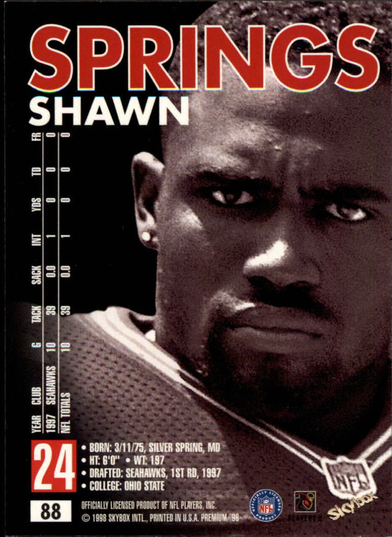 1998 SkyBox Premium Football Card Pick - Picture 175 of 426