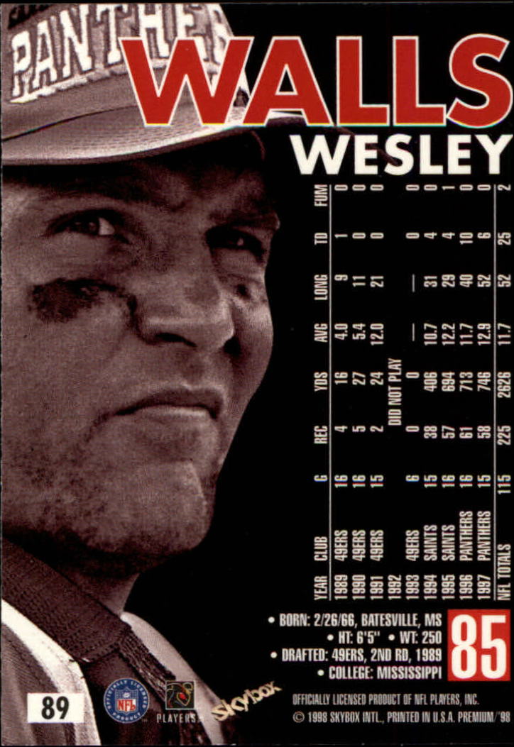 1998 SkyBox Premium Football Card Pick - Picture 177 of 426