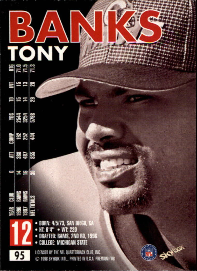 1998 SkyBox Premium Football Card Pick - Picture 189 of 426