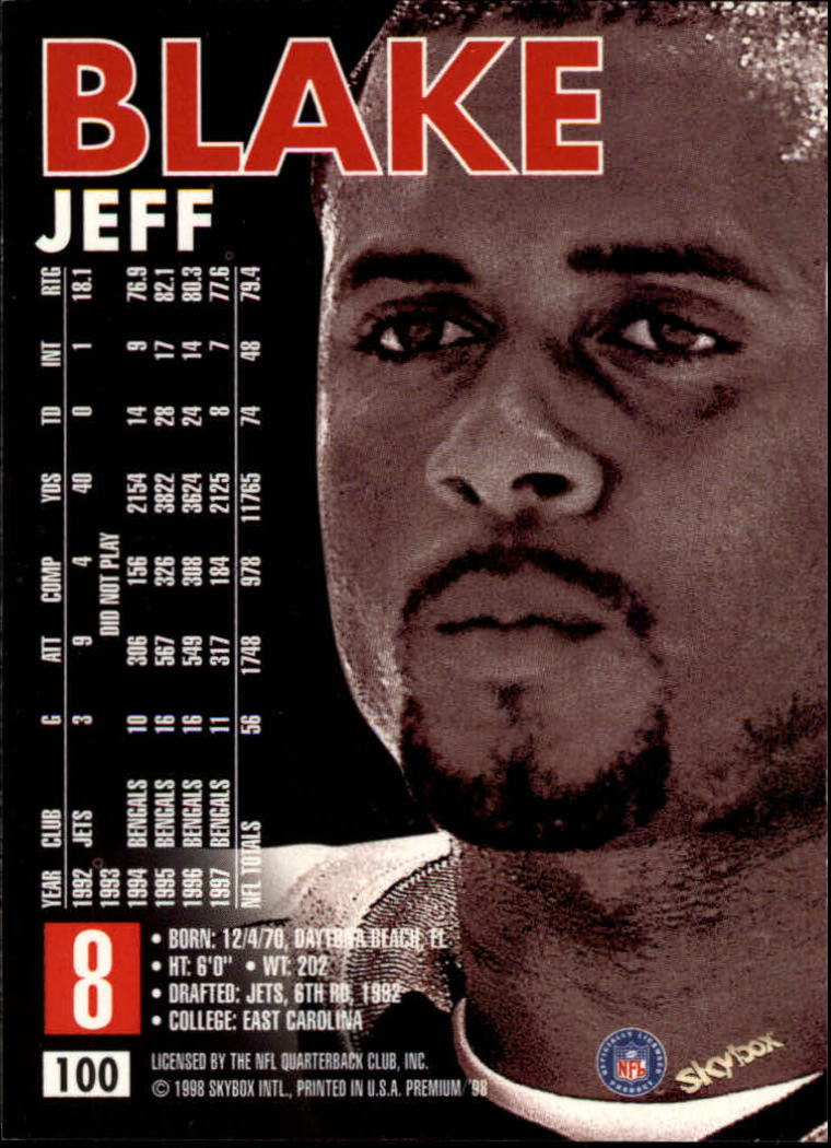 1998 SkyBox Premium Football Card Pick - Picture 199 of 426