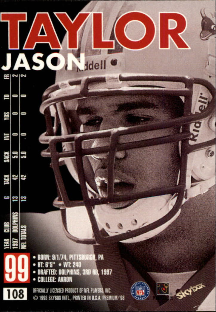 1998 SkyBox Premium Football Card Pick - Picture 215 of 426