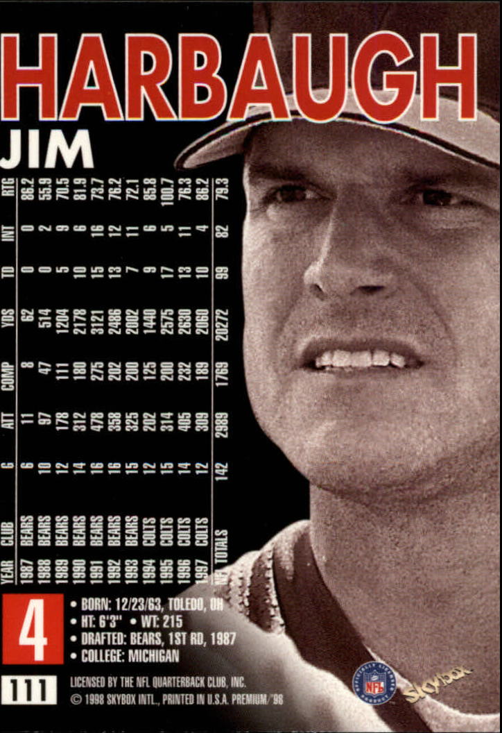 1998 SkyBox Premium Football Card Pick - Picture 221 of 426