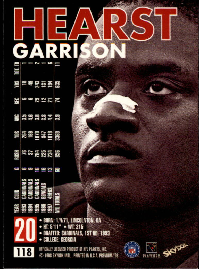 1998 SkyBox Premium Football Card Pick - Picture 235 of 426