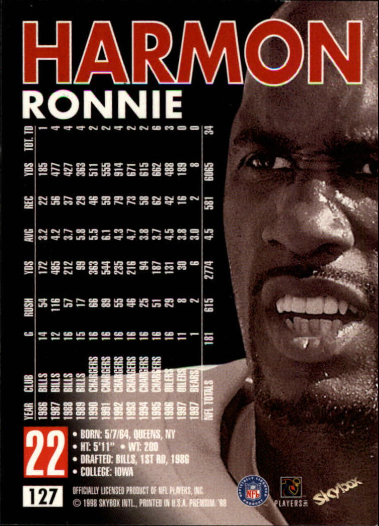 1998 SkyBox Premium Football Card Pick - Picture 253 of 426