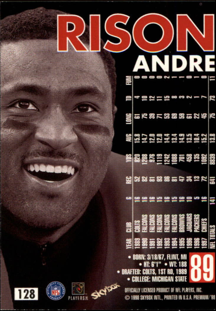 1998 SkyBox Premium Football Card Pick - Picture 255 of 426