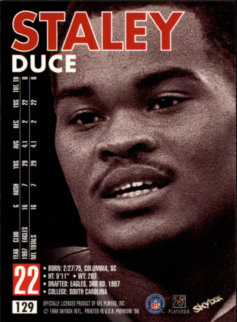 1998 SkyBox Premium Football Card Pick - Picture 257 of 426