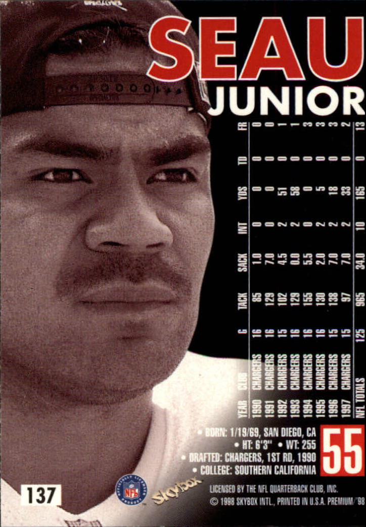 1998 SkyBox Premium Football Card Pick - Picture 273 of 426