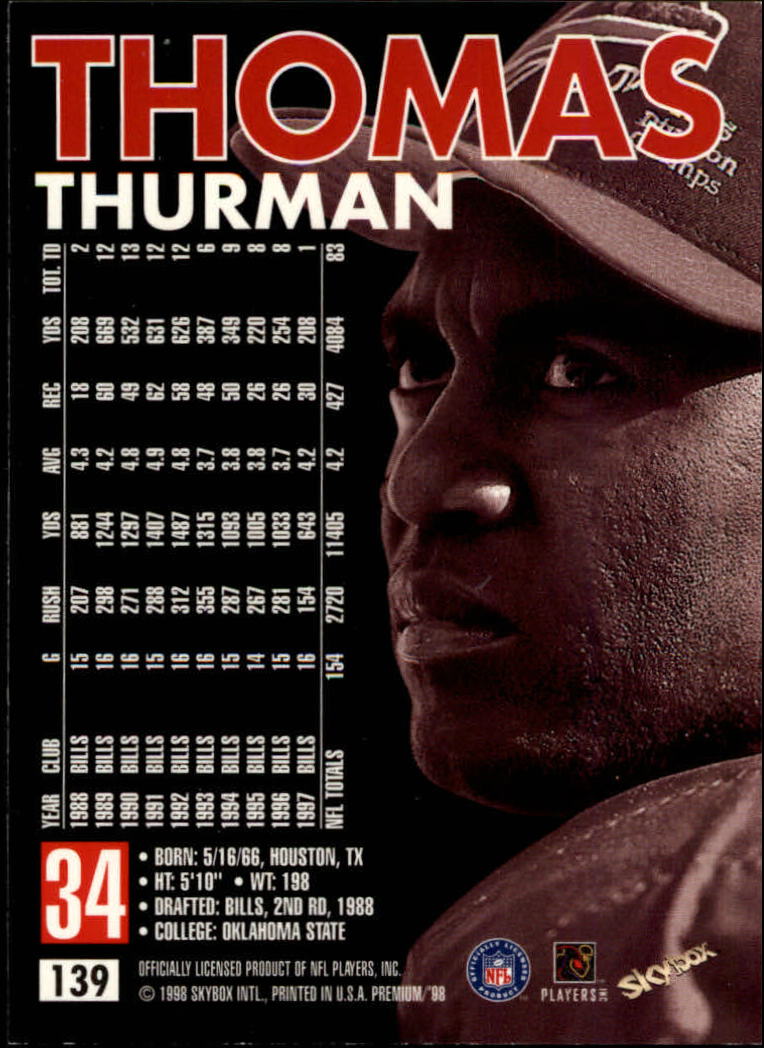 1998 SkyBox Premium Football Card Pick - Picture 277 of 426