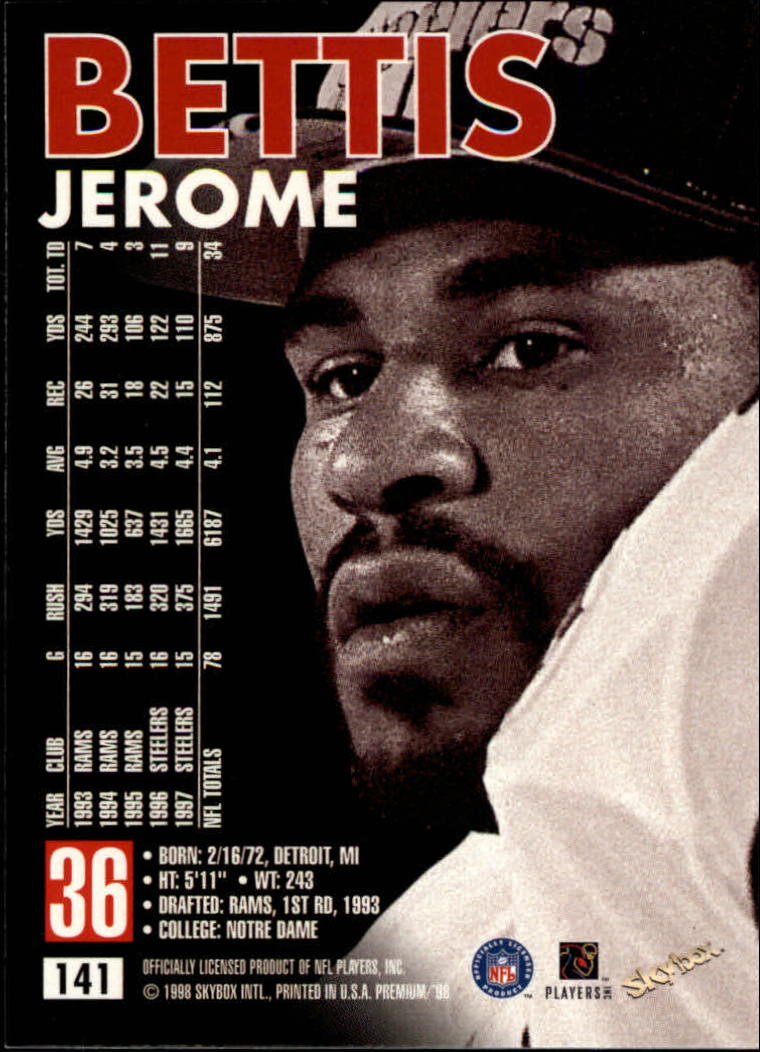 1998 SkyBox Premium Football Card Pick - Picture 281 of 426