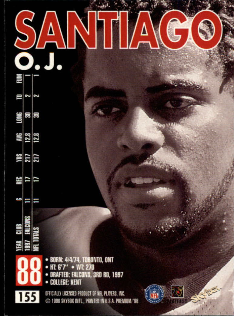 1998 SkyBox Premium Football Card Pick - Picture 309 of 426