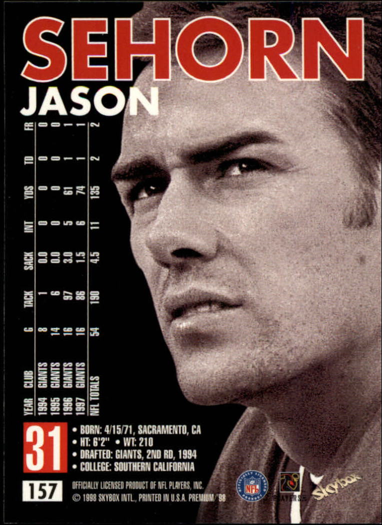 1998 SkyBox Premium Football Card Pick - Picture 313 of 426