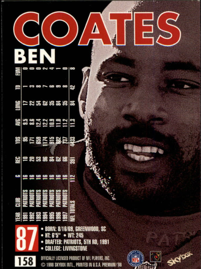 1998 SkyBox Premium Football Card Pick - Picture 315 of 426