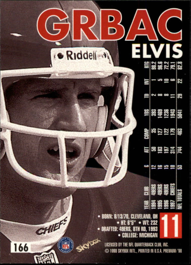 1998 SkyBox Premium Football Card Pick - Picture 331 of 426