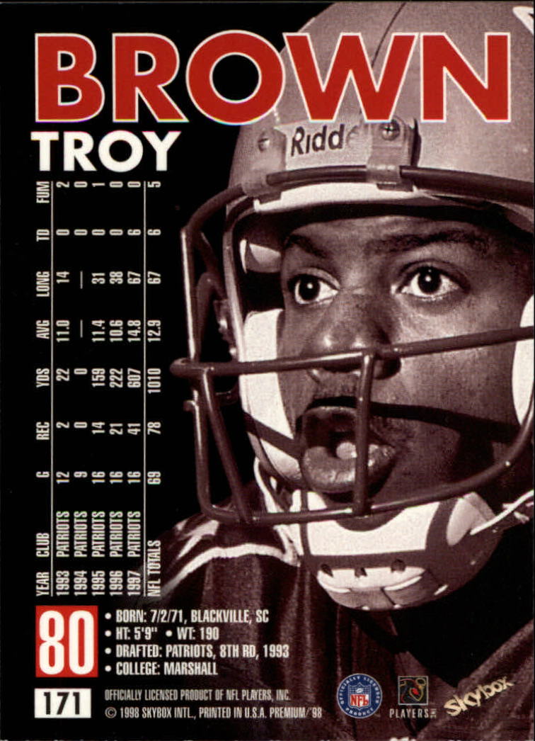 1998 SkyBox Premium Football Card Pick - Picture 341 of 426