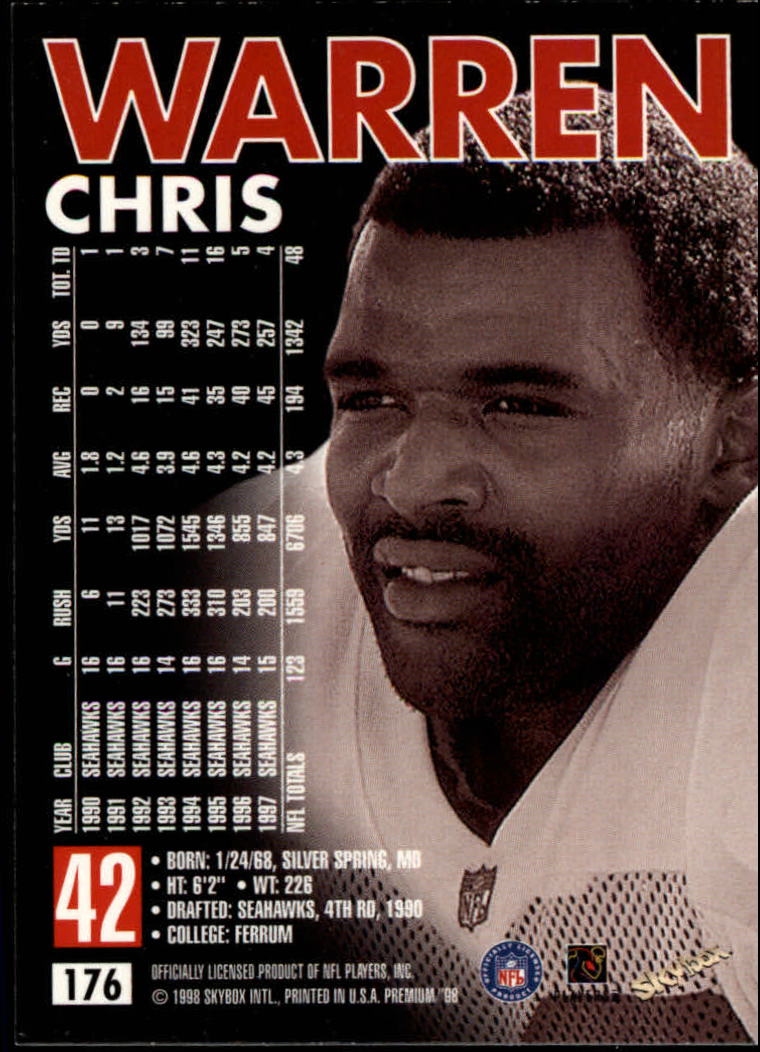 1998 SkyBox Premium Football Card Pick - Picture 351 of 426