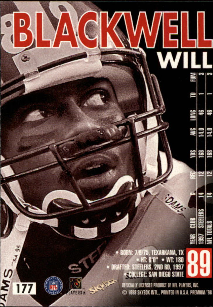 1998 SkyBox Premium Football Card Pick - Picture 353 of 426