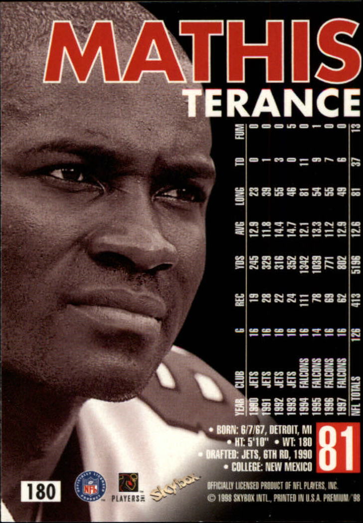 1998 SkyBox Premium Football Card Pick - Picture 359 of 426