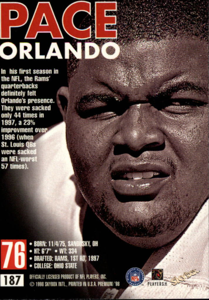 1998 SkyBox Premium Football Card Pick - Picture 373 of 426