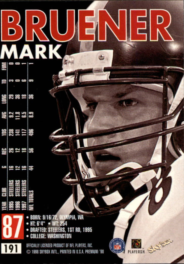 1998 SkyBox Premium Football Card Pick - Picture 381 of 426