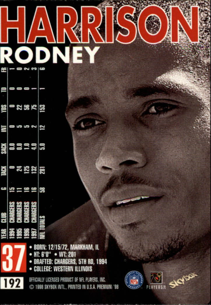 1998 SkyBox Premium Football Card Pick - Picture 383 of 426