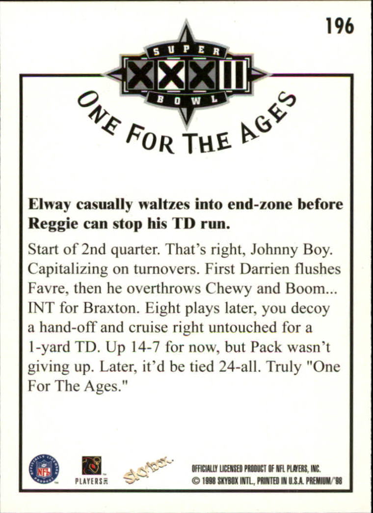 1998 SkyBox Premium Football Card Pick - Picture 391 of 426