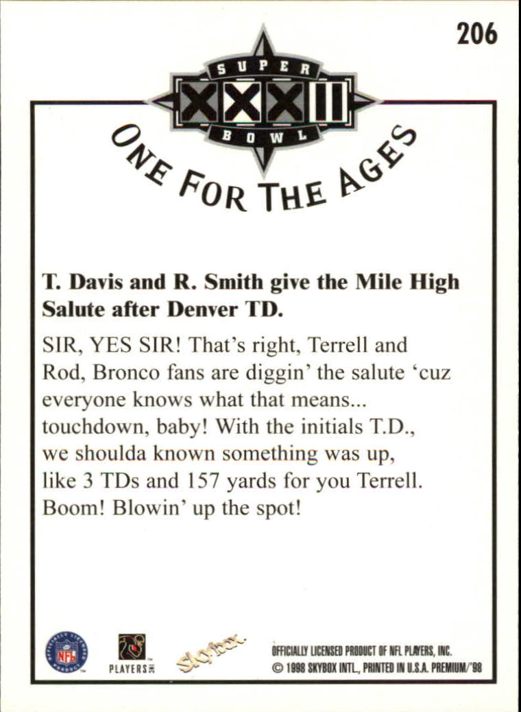 1998 SkyBox Premium Football Card Pick - Picture 409 of 426